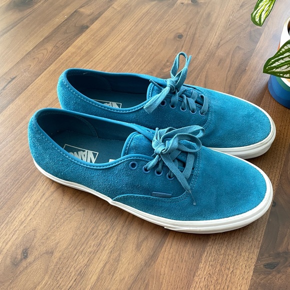Blue Suede Vans Mens 11.5 - Picture 1 of 5